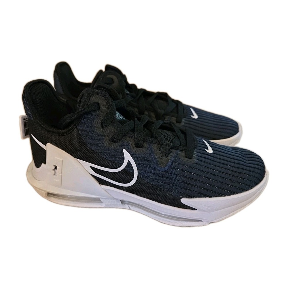 Nike Lebron Witness VI GS Black White Dark Obsidian Mens Athletic Sneaker Size 9